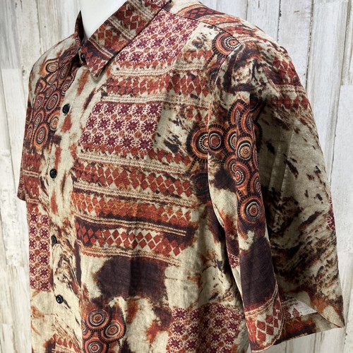 VATPAVE Men's Summer Short Sleeve Shirt Button Down Red Hawaiian Size XL. U11 - Picture 4 of 10