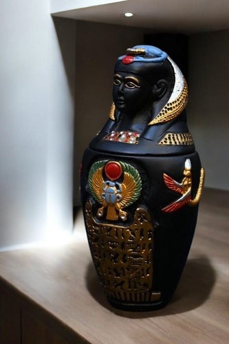 Egyptian Artifacts Rare ancient antiquity canopic jars Egyptian sons of horus Bc - Picture 8 of 9