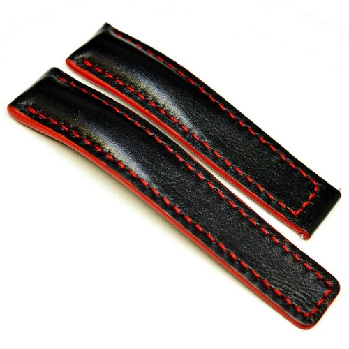 fits Breitling Navitimer watch Strap 22/24mm Leather HANDMADE Band Buckle Clasp - Picture 5 of 5