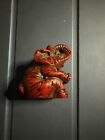 Vintage Asian Chinese & Lucky Elephant Red Resin Figurine