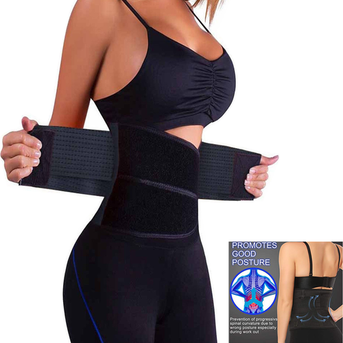 Women Waist Trainer Corset Trimmer Sweat Belt Shapewear Gym Sports Body Shaper - Picture 13 of 13