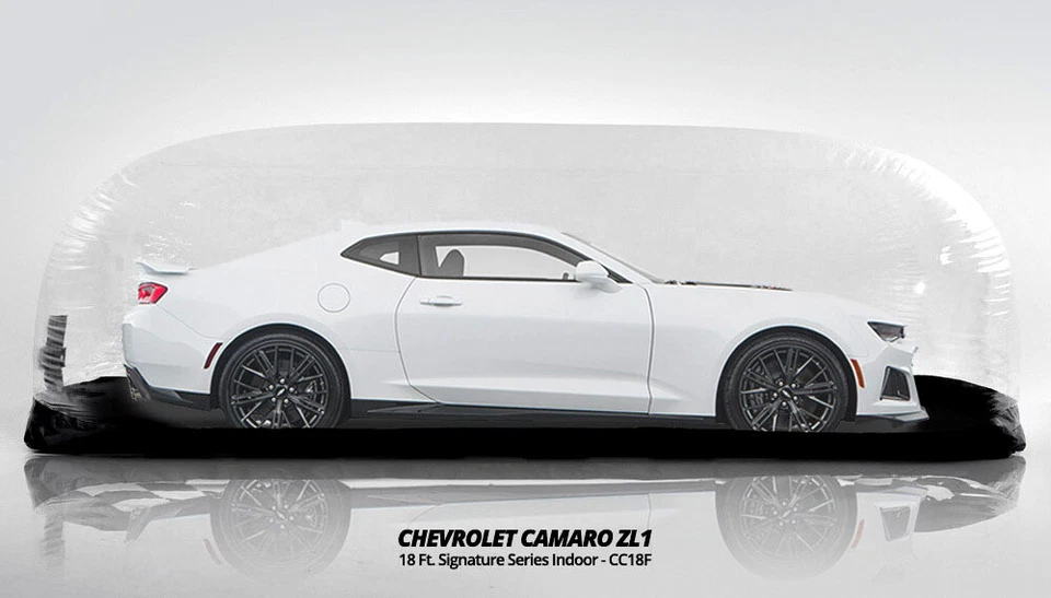 CarCapsule for Indoor Use 18' Car Cover Bubble 216"x78"x68" Capsule CC18F Foto 2 de 4