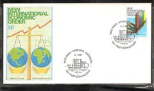 United Nations Vienna # 7 New International Economic Order FDC. UNPA 1