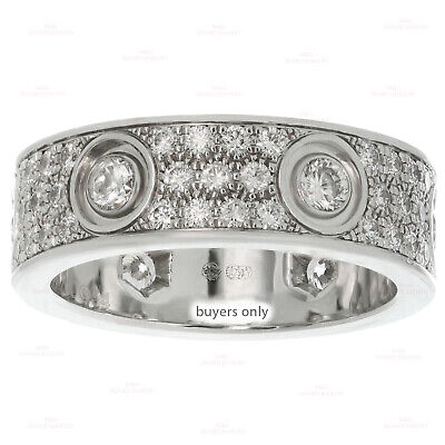 CARTIER Love Diamond 18k White Gold Ring Box Papers 54 | eBay CARTIER Love Diamond 18k White Gold Ring Box Papers 54 | eBay