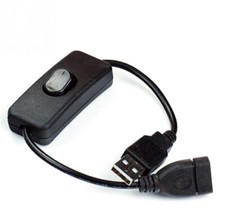 USB Cable Male to Female with Switch ON/OFF Extension Connector Raspberry