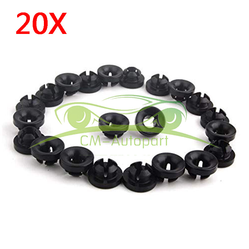 10-Pack Hood Prop Rod Pivot Grommets For Honda Accord/Civic – 91604-SD2-013 – Black Plastic Clips
