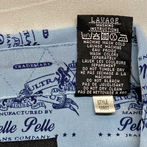 Pelle Pelle Ultra Blau Herren XXL Knopfleiste Marc Buchanan Selten 90er Y2K Vintage EUC - Bild 12 von 14
