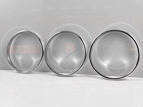 For Vauxhall Opel Vectra B 96-02 Polished Aluminum Chrome heater surrounds rings - Imagen 2 de 12