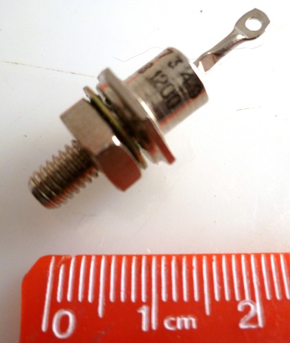 BYX38-1200 Silicon Diode Rectifier 1200V 6A DO4 Cathode Stud MBD005H - Picture 3 of 3