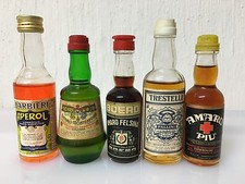 LOTTO 5 BOTTIGLIE LIQUORE MIGNON Amaro Più Felsina Amaro Montenegro Trestelle Pa