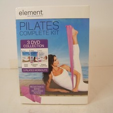 Element Pilates Complete Kit Collection 3 Disc DVD set Sealed - MInd  Body