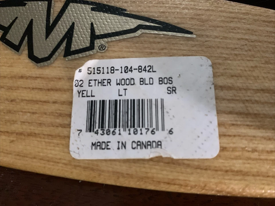 Три (3) сменных лезвия хоккейной клюшки Mission Ether Wood LH # 870 - Изображение 2 из 4