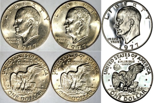 Ike Dollar Complete Set 1971-78 Hand selected UNC & Proof (no junk circ coins) - Picture 8 of 9