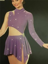 Dance Costume Lyrical Ballet Jazz Skate Tap Purple Passion
