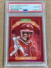 2020 Panini Donruss Optic #9 Mike Trout DK PSA 10 Red Pandora Prizm /79