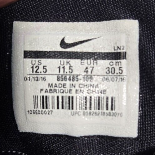 Nike Zoom Kobe 11 TB Fundamental White Black Basketball 856485-100 Mens SZ 12.5 - Picture 11 of 11