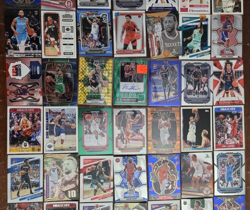 Huge NBA 80 Card Lot Auto, RC, Prizm, Inserts, Refractor - Tatum Durant Zion - Picture 6 of 6