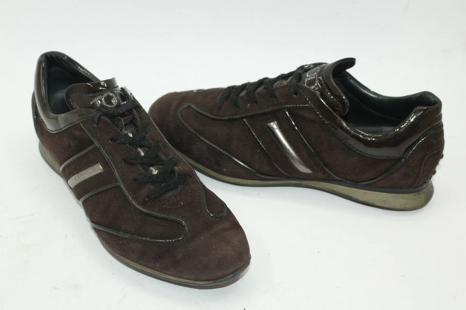 TOD'S Femme Chaussures 6 Europe 36.5 Marron Cuir Daim S8635 - Photo 2/4
