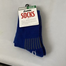 NEW BLUE FRANKLIN SOCKS BASEBALL YOUTH Medium
