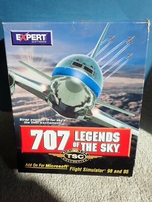 Boeing 707 Legends of the Sky (PC CD) Add-on for MS Flight Simulator, complete