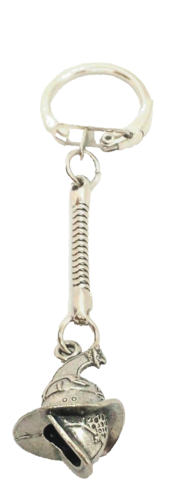 Mini Gladiator Helmet Key Chain, Pewter, Made in Italy - Picture 3 of 3