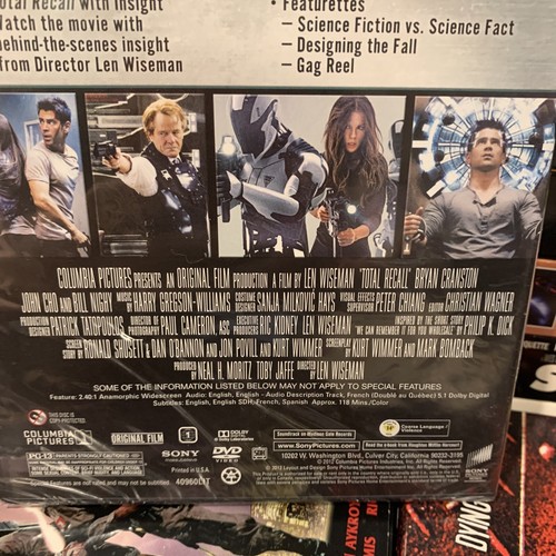 Total Recall 2012 DVD Brand New Colin Farrell Kate Beckinsale Bryan Cranston - 第 7/7 張圖片