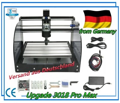 RATTM MOTOR 3018-PRO-MAX Mini CNC Router Wood PCB PVC Milling Laser GRBL Engraving Machine