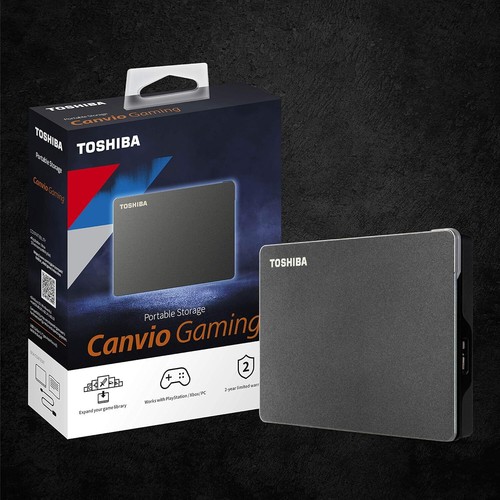 Toshiba Canvio Gaming 1TB USB 3.0 Portable External Hard Drive, Black - Picture 6 of 9