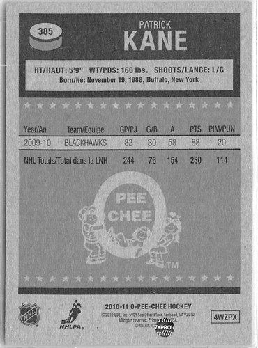 2010-11 O-Pee-Chee Retro #385 Patrick Kane - Foto 2 di 2