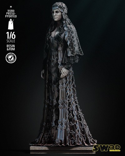 Padme Amidala 3D Printed Figure, Star Wars Queen Collectible Statue, Unpainted - Picture 2 of 5