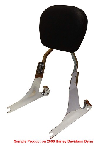 NEW Universal Contoured Backrest Pad for Motorcycles Sissy Bar - Picture 4 of 6