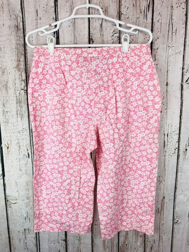 Charter Club Womens Pedalpusher Size 12 Pink Pockets Stretch (t30) - Picture 4 of 6