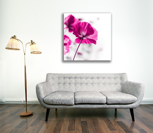 Rote Blume Blumen Leinwand Wandkunst Druck Bild 29 PREMIUM QUALITÄT v - Bild 13 von 21