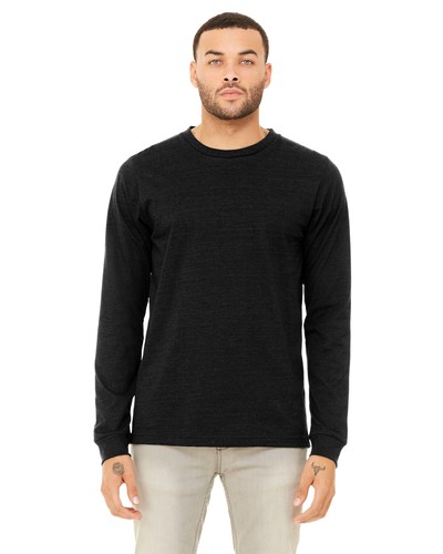 Bella + Canvas Unisex Jersey Long-Sleeve T-Shirt 3501 Cotton Crew Neck T Shirt - Picture 8 of 36