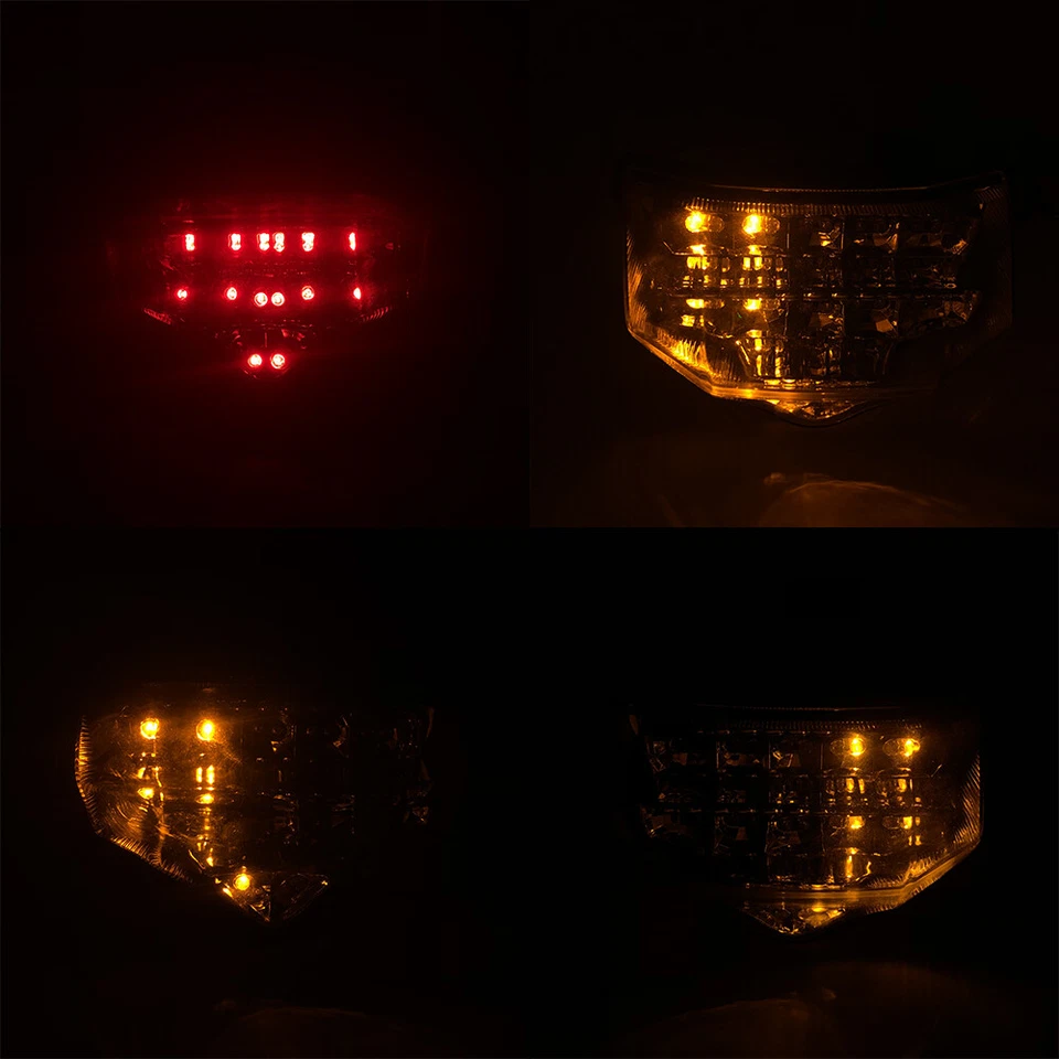 Intermitente de señal de giro de luz trasera LED integrado para Yamaha FZ600 FZ6 / N 2004-2009 Foto 2 de 4