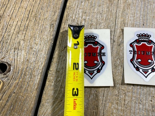 X2 TRIUMPH INGLATERRA INSIGNIA PEGATINA CALCOMANÍA CABEZA INSIGNIA PEGATINAS REINO UNIDO NOS - Imagen 2 de 2
