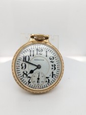 Antique 992E Hamilton Railroad Approved 21J 16S Pocket Watch - 1939 - Very Rare