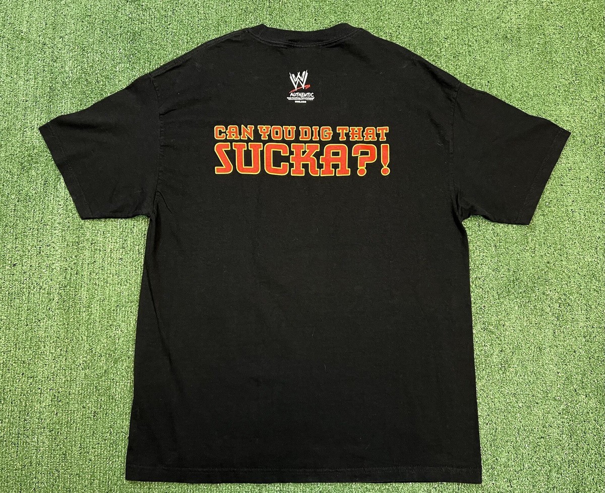 Vintage WWE 2003 Booker T 5 Time Logo Shirt Size XL