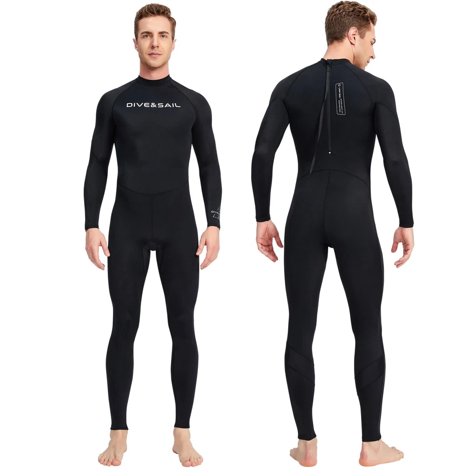 Men Diving Wetsuit Full Body Neoprenes Stretch Diving Swimming Surf Snorkeling - image 4 of 4