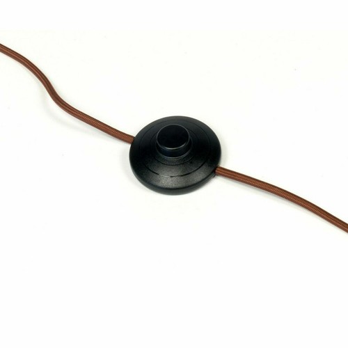 4 m Stoff Flex 3-adrig Kabelsatz Stecker Pendelleuchte mit Fußschalter Fassung - Bild 14 von 16