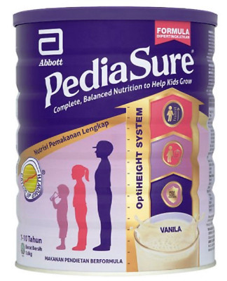 SALE!!! 4 X Pedia Sure Kindernahrungsergänzung für Wachstum - Vanille (850g)