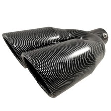 Auspuffblende Endrohr Doppel Carbon Für Citroen C6 C8 DS4 DS5 Xantia Xsara