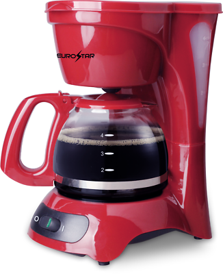 EUROSTAR 4-Cup Coffeemaker (RED) | eBay