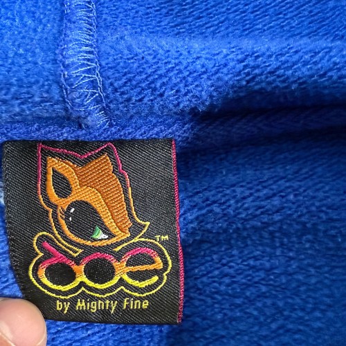 Sudadera con capucha fina vintage Doe By Mighty para mujer ajuste holgado S azul 24x22 gato - Imagen 5 de 9