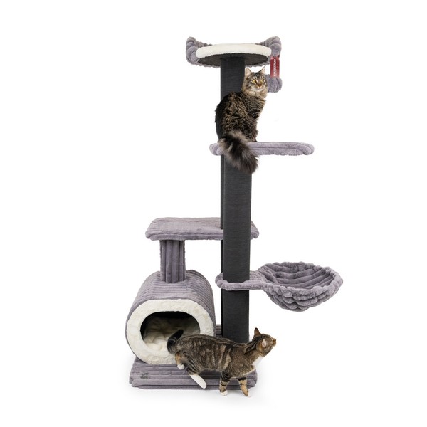 Canadiancat Company | Kratzbaum Barrie KatzenmöBel, Grau, 68 X 68 X 188 Cm-image
