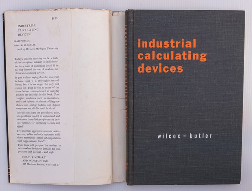 INDUSTRIAL CALCULATING DEVICES BY GLADE WILCOX AND CHARLES H BUTLER - Picture 2 of 9