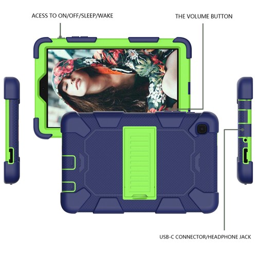 Funda protectora de goma para tableta a prueba de golpes para Samsung Galaxy Tab A7 Lite 8.7 A 8.0 8.4 - Imagen 15 de 38