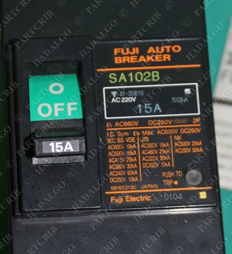 Fuji, SA102B, Interruttore Elettrico 15A 220VAC 15 Amp 2 Poli 2p - Foto 2 di 4