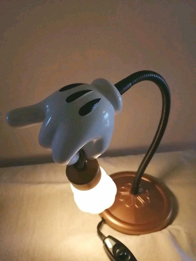 テーブルスタンド Disney - 2000s Mickey Mouse Lamp RARE Disney Mickey Mouse At The Ink Well Table Lamp Metal