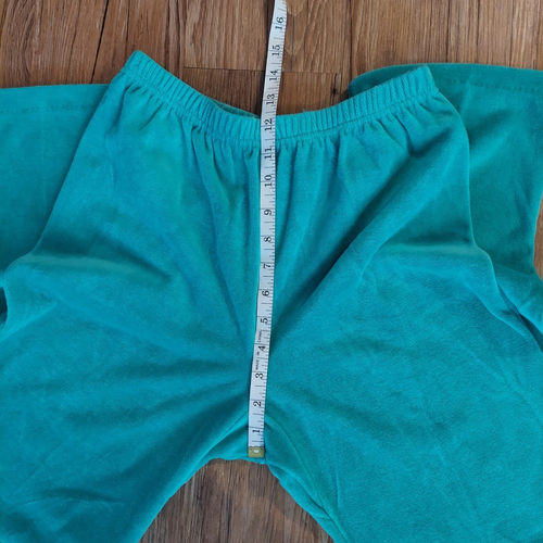 Tuta da jogging vintage marca Active Wear in velluto color verde acqua, piccola - Foto 14 di 22